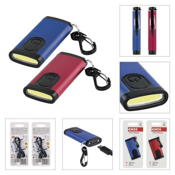 Світлодіодний акумуляторний міні ліхтарик-брелок EMOS P4724 100 Lm Li-pol 200 mAh P4724 фото