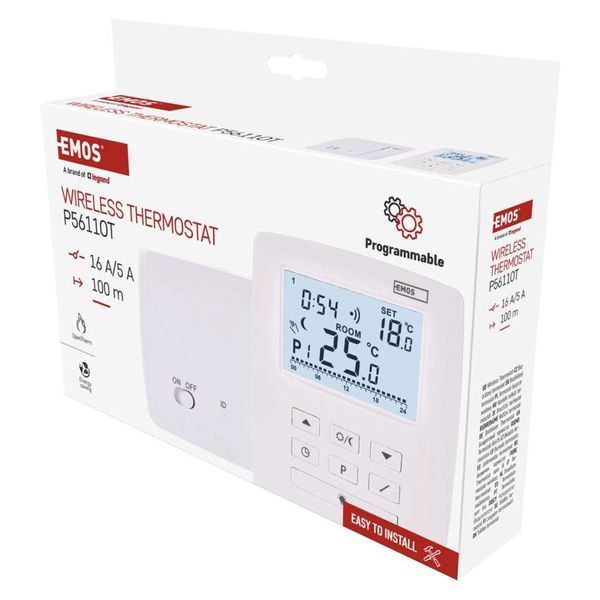 Кімнатний програмований бездротовий термостат OpenTherm P5611OT P5611OT фото