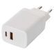 Універсальний USB GAN зарядний пристрій EMOS V04G45 1xUSB-A, 1xUB-C 20W 220V PD V04G45 фото 2