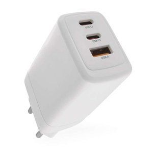 Універсальний USB GAN зарядний пристрій EMOS V05G65 1xUSB-A, 2xUB-C 65W 220V PD V05G65 фото