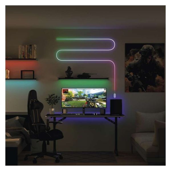 Умная гибкая светодиодная лента EMOS ZPW513I NEON белая, 5 м, 33 Вт, RGBIC, WiFi ZPW513I фото