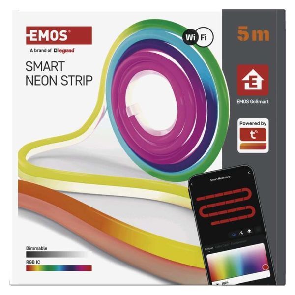 Умная гибкая светодиодная лента EMOS ZPW513I NEON белая, 5 м, 33 Вт, RGBIC, WiFi ZPW513I фото
