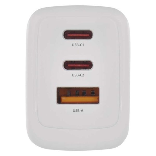 Универсальное USB GAN зарядное устройство EMOS V05G65 1xUSB-A, 2xUB-C 65W 220V PD V05G65 фото