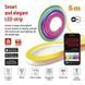Умная гибкая светодиодная лента EMOS ZPW513I NEON белая, 5 м, 33 Вт, RGBIC, WiFi ZPW513I фото 3