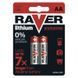 Батарейка RAVER by Emos B7821 (АА) FR06, Литий, блистер 2шт.