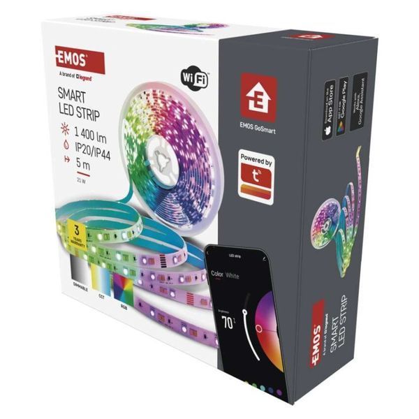 Светодиодная лента GoSmart WiFi 5 м, 22 Вт, 1400 лм, RGB/CCT ZPW518R ZPW518R фото