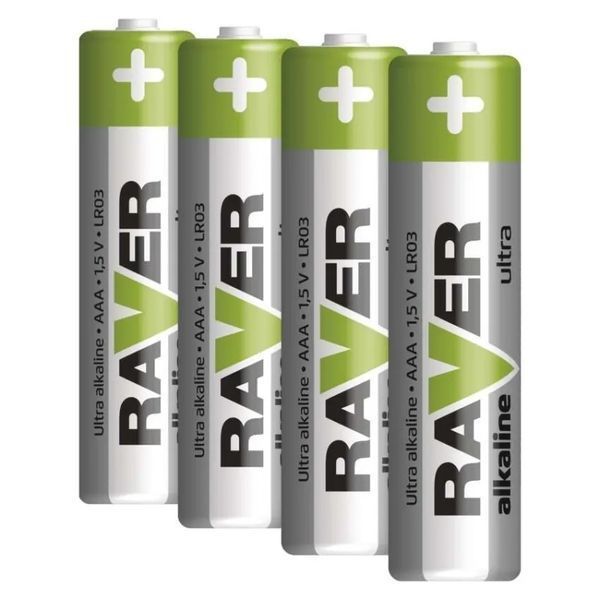 Батарейка RAVER by Emos B7911 Ultra Alkaline (AAA) LR03 блістер 4шт.
