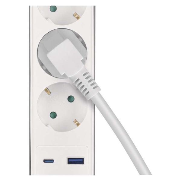 Мережевий подовжувач Emos P1523FC 5 розеток 3 м 1,5 мм&sup2; USB-A USB-C P1523FC фото