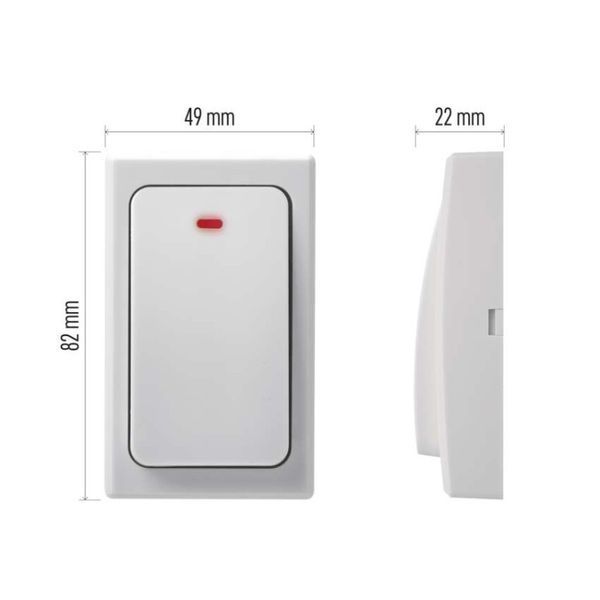 Кнопка для дзвінка EMOS P5729T 180м IP44 220V P5729T фото