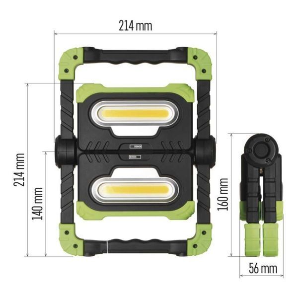 Ліхтар прожектор акумуляторний Emos P4536 2000 Lm 8000 mAh Li-Ion P4536 фото