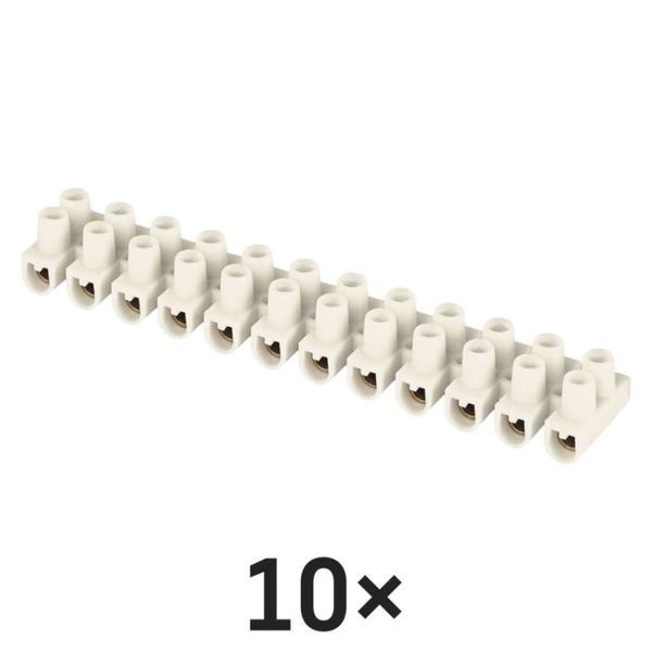 Клеммная колодка EMOS A4105 2,5&ndash;4 мм&sup2;, белая, 10 шт.