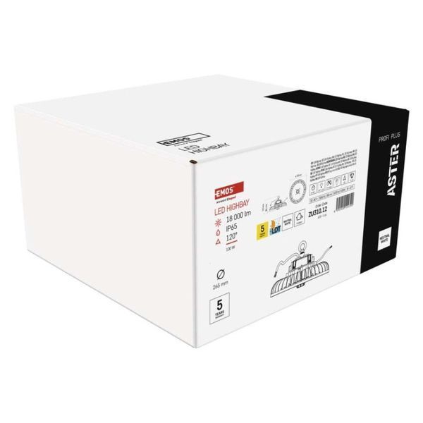 Світильник LED EMOS ZU310.12 100W IP65 4000K 120&deg; highbay ZU310.12 фото