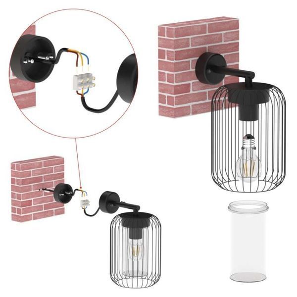 Світильник світлодіодний садовий EMOS ZGD010P e27, ip44,15w, настінний ZGD010P фото