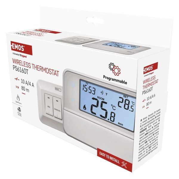 Кімнатний програмований бездротовий термостат OpenTherm P5616OT P5616OT фото