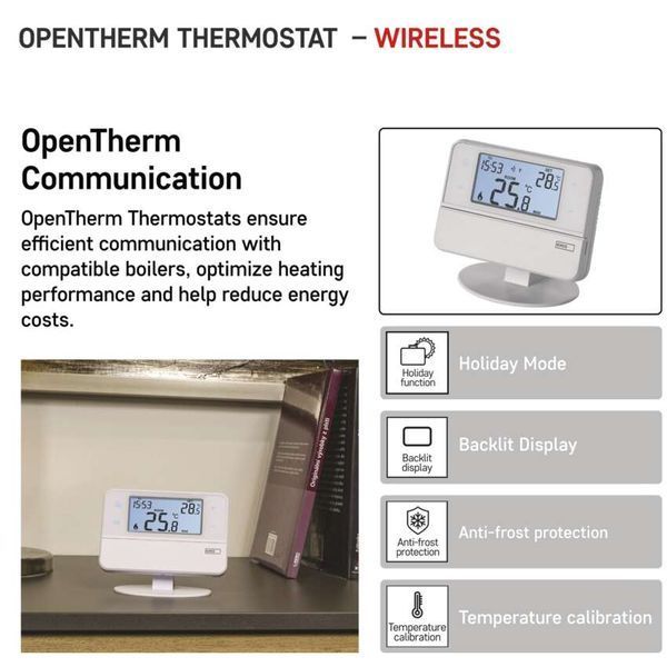 Кімнатний програмований бездротовий термостат OpenTherm P5616OT P5616OT фото
