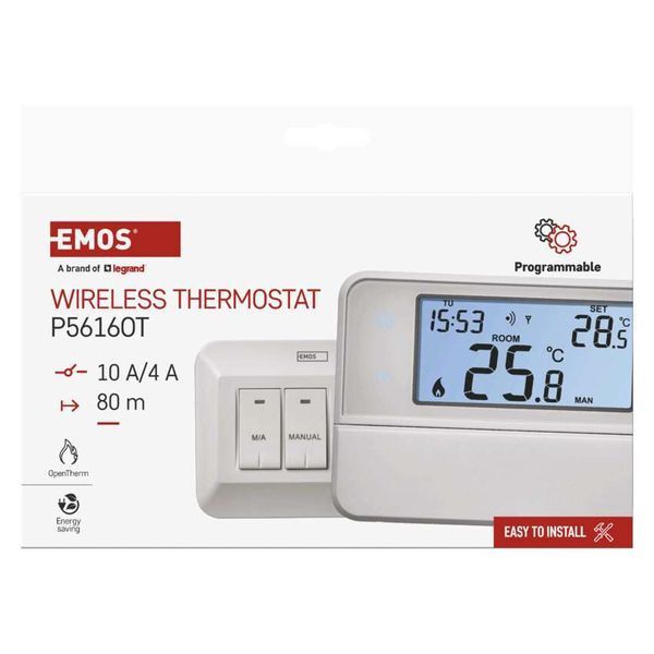 Кімнатний програмований бездротовий термостат OpenTherm P5616OT P5616OT фото