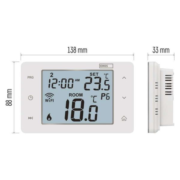 Цифровий кімнатний термостат EMOS P56201 з Wi-Fi P56201 фото