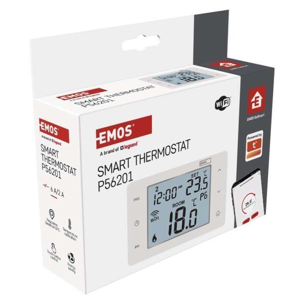 Цифровий кімнатний термостат EMOS P56201 з Wi-Fi P56201 фото