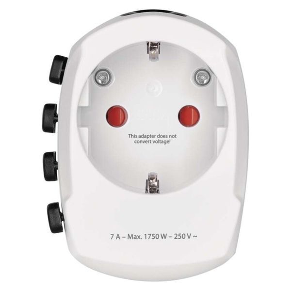 Універсальний адаптер для подорожей EMOS P0056N SCHUKO=US,AS,AUS,NZ,CN,AF,ME,GB,CH,IT,HK,INr P0056N фото