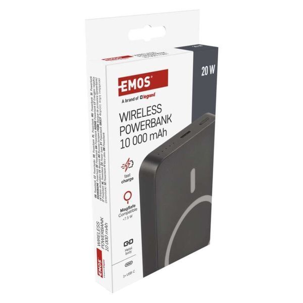 Повербанк беспроводной EMOS B0551GY MagSafe 10 000 мАч 20 Вт B0551GY фото