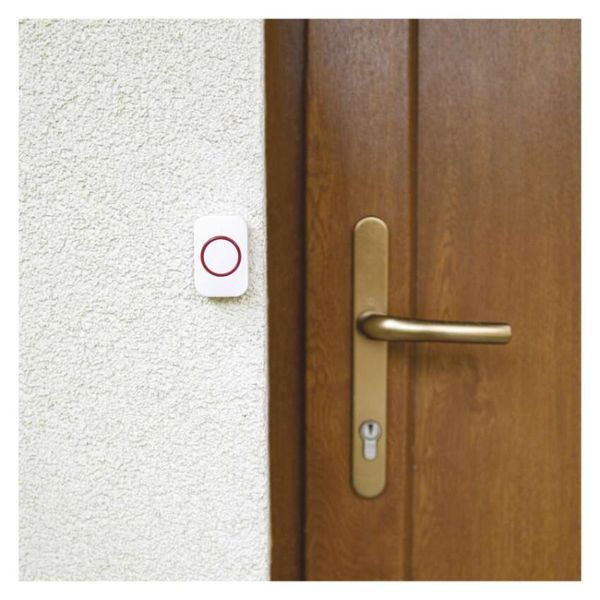 Кнопка для звонка EMOS P5732T 100м IP44 1&times; CR2032, шт, P5732T, P5732T P5732T фото
