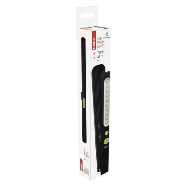Ліхтар акумуляторний Emos P4538 700 Lm 1200 mAh пластик гума магніт P4538 фото