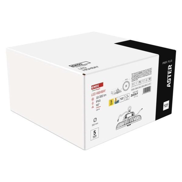 Світильник LED EMOS ZU310.9 100W IP65 4000K 90&deg; highbay ZU310.9 фото
