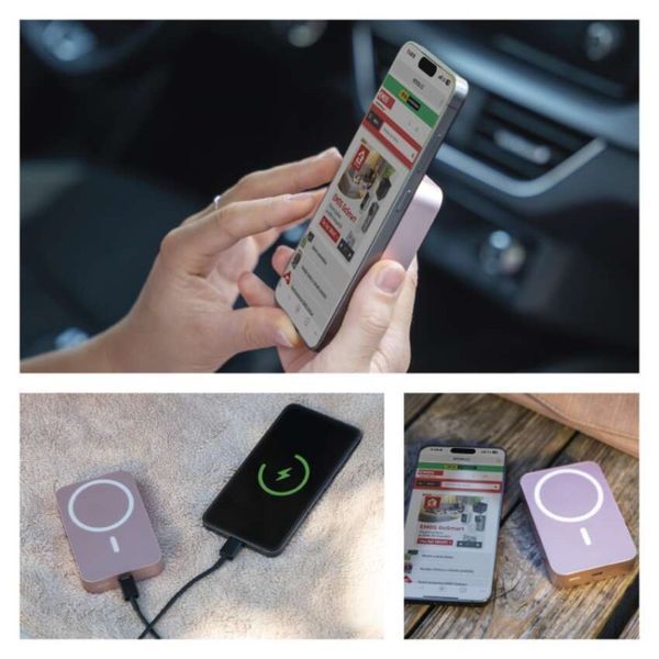Повербанк бездротовий EMOS B0551S MagSafe 10 000 мАг 20 Вт B0551S фото