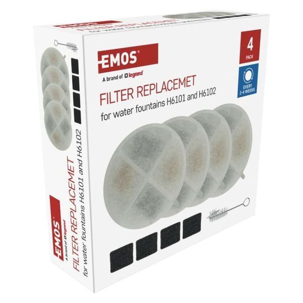 Комплект запасних фільтрів EMOS H6901 до фонтанчиків EMOS H6101, H6102 H6901 фото