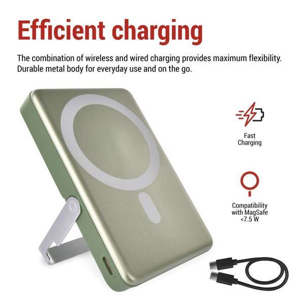 Повербанк EMOS B0552AG MagSafe 10 000 мАг 20 Вт  B0552AG фото