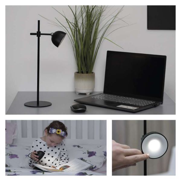 Светодиодная настольная лампа SOPHIE, аккумуляторная, черная Z7635B