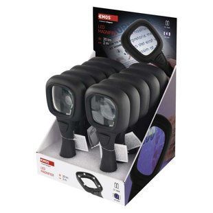 Ручна лупа Emos P4717 20 Lm 2&times; ААА із LED/UV-підсвічуванням P4717 фото