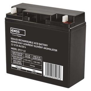 Акумуляторна батарея EMOS B9655, AGM, 12V, 18Ah, L1 B9655 фото