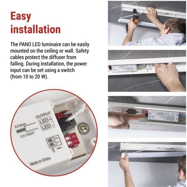 Світильник LED EMOS ZAB102 40W 5600Lm IP20 4000K PANO лінійний ZAB102 фото