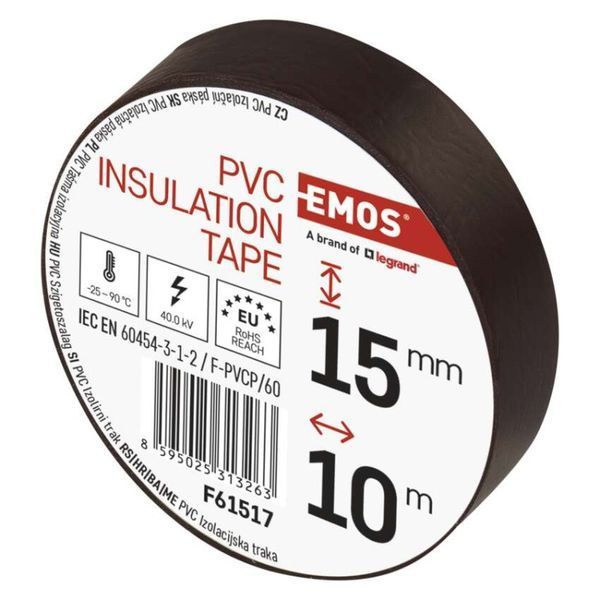 Изоляционная лента EMOS PVC 15/10 BROWN F61517 F61517 фото