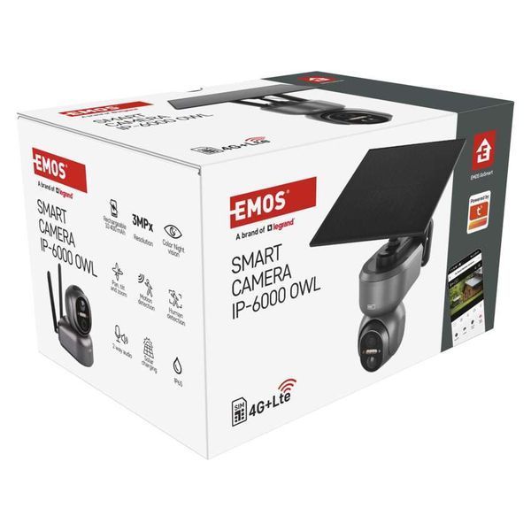 Умная IP-камера Emos H4058 GoSmart внешняя с Wi-Fi, питание Li-ion 10400 mAh солнечная панель H4058 фото