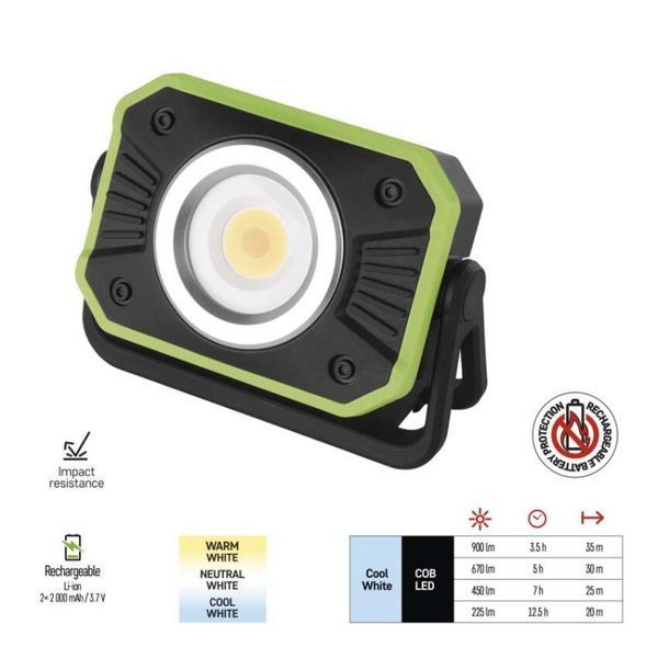 Фонарь прожектор аккумуляторный Emos P4542 900 Lm Power Bank 4400 mAh P4542 фото