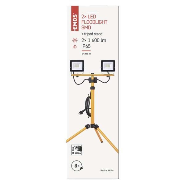 Светодиодный прожектор HOBBY SLIM 2&times;20.5W+ штатив, желтый, нейтрально-белый ZS2221.2 ZS2221.2 фото