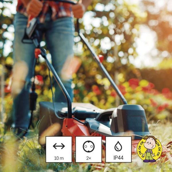Мережевий подовжувач Emos P0701 2 розетки 10 м 1,5 мм&sup2; IP44 гума P0701 фото