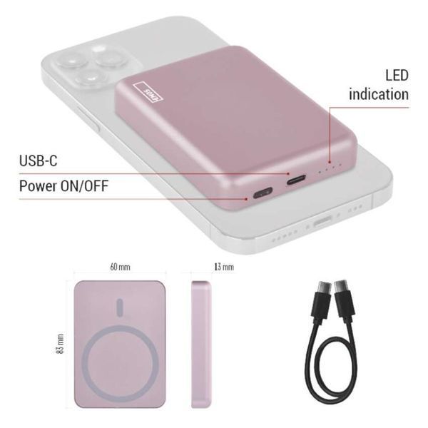 Повербанк EMOS B0555S MagSafe 5 000 мАг 20 Вт B0555S фото