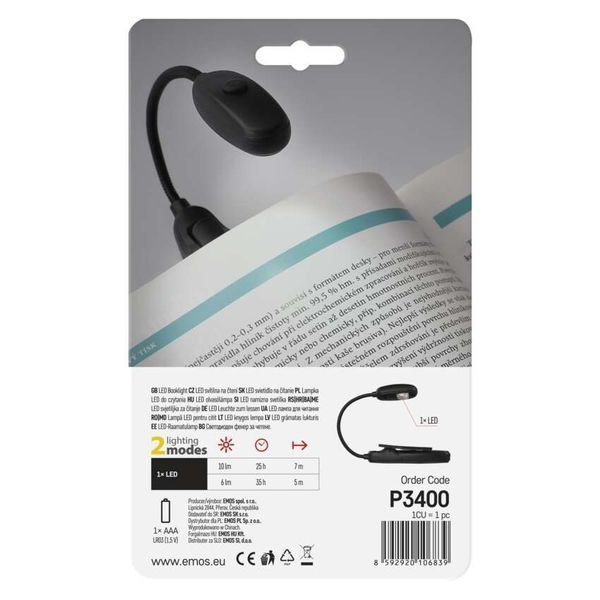 Ліхтар книжковий Emos P3400 10 Lm 1&times; AAA P3400 фото