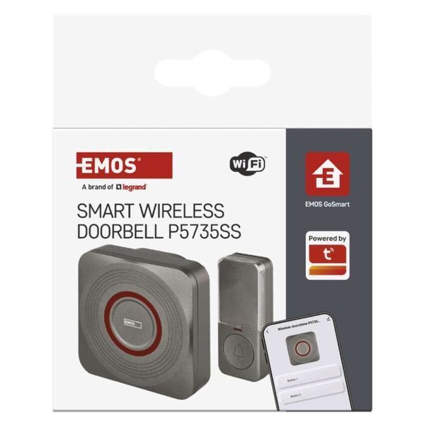 Розумний бездротовий дверний дзвінок EMOS P5735SS WIFI P5735SS фото
