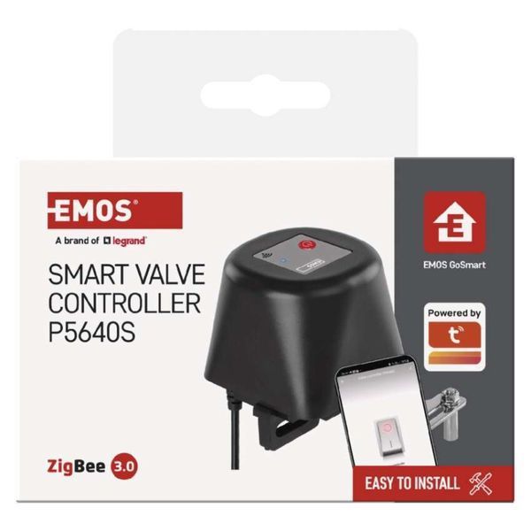 Розумний моторизований контолер водяного, газового крану EMOS P5640S ZigBee P5640S фото