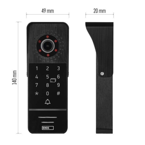 Виклична панель відеодомофону з камерою EM-10AHD KEY-1 H3019 H3019 фото