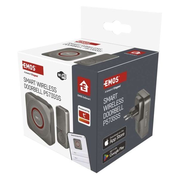 Розумний бездротовий дверний дзвінок EMOS P5735SS WIFI P5735SS фото