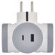 Адаптер разветвитель сетевой EMOS P0077PD 2x розетка, 1xUSB-A, 1xUSB-C P0077PD фото 3