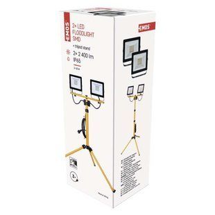 Світлодіодний прожектор HOBBY SLIM 2&times; 30W + штатив, жовтий, нейтрально-білий ZS2231.2 ZS2231.2 фото