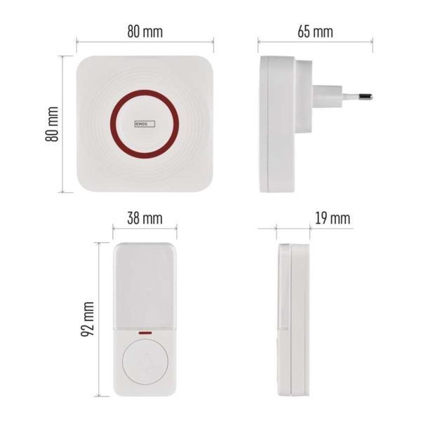 Умный беспроводной дверной звонок EMOS P5735WS WIFI P5735WS фото