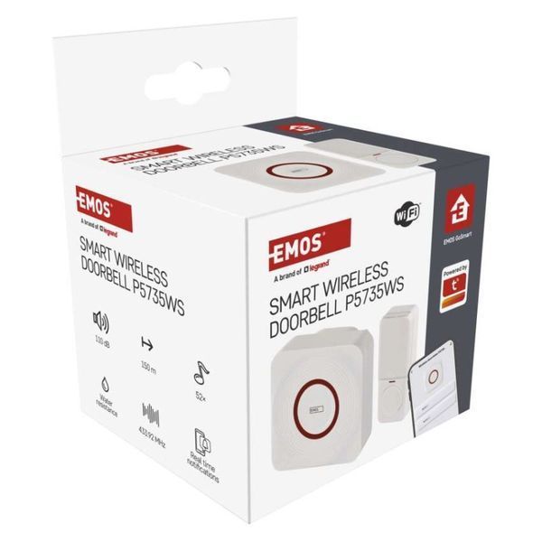 Умный беспроводной дверной звонок EMOS P5735WS WIFI P5735WS фото