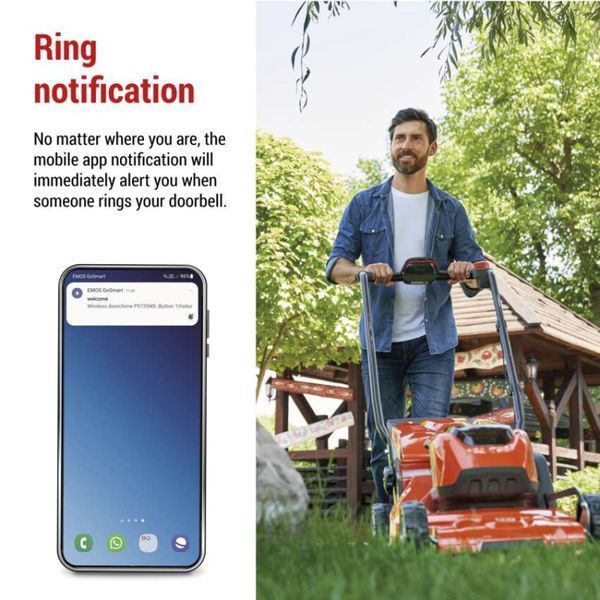 Умный беспроводной дверной звонок EMOS P5735WS WIFI P5735WS фото